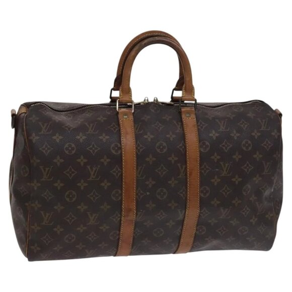 LOUIS VUITTON Monogram Keepall Bandouliere 45 Boston Bag M41418 LV Auth BD616 - Picture 2 of 15